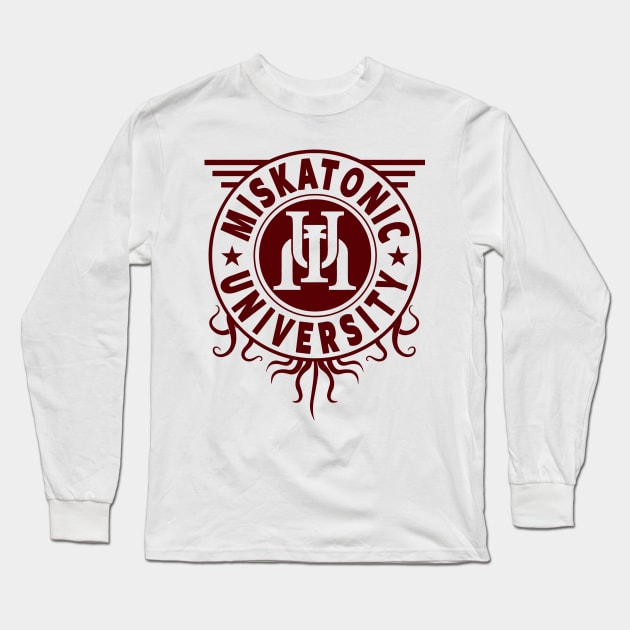 MISKATONIC UNIVERSITY SHIRT, CTHULHU TSHIRT, LOVECRAFT Long Sleeve T-Shirt by ShirtFace